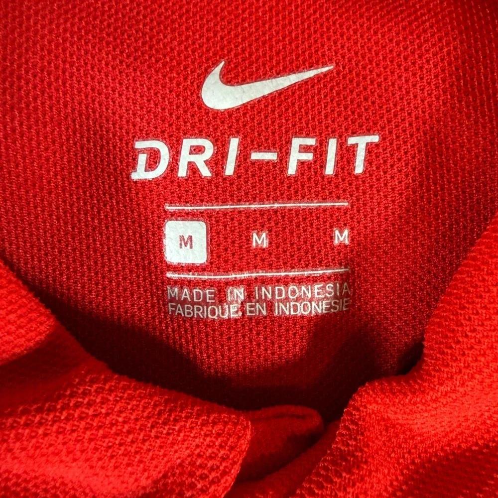 Nike Ohio State Buckeyes Dri-FIT Golf Polo Shirt Men's Medium Red NCAA Football